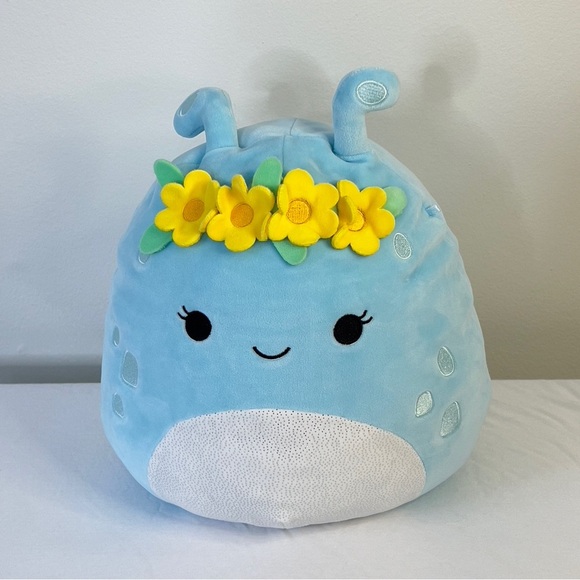 Original Squishmallows 11" Natnat The Alien Plush with Flower Crown Brand - Picture 1 of 9